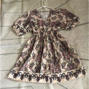 Paisley Baby Doll Dress.
